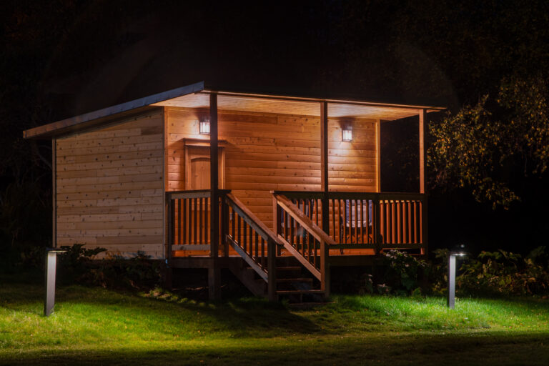 Night view of the Banja, here are KBBC